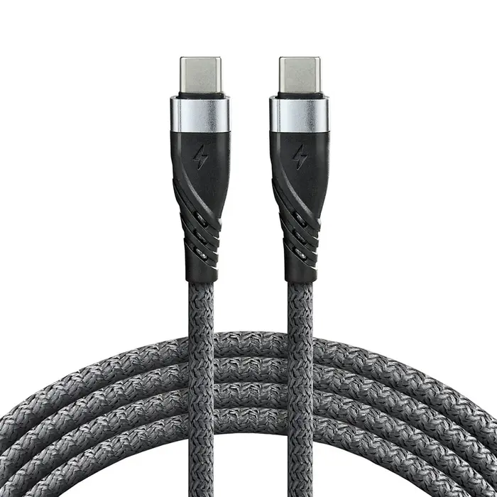 everActive USB-C naar USB-C  kabel 60 Watt 1 meter grijs