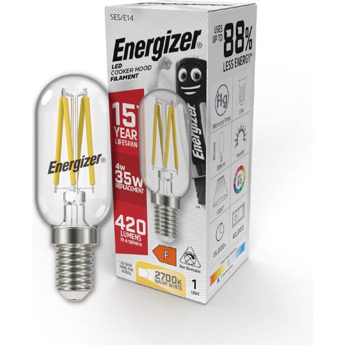 Energizer LED Filament  Lamp 4 W - E14 Warm  Wit Licht 2700K