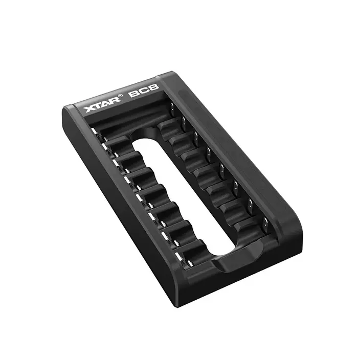 XTAR 8-voudige Universele Batterijlader met USB-C voor AA/AAA 1,5V Li-ion en 1,2V NiMH Batterijen