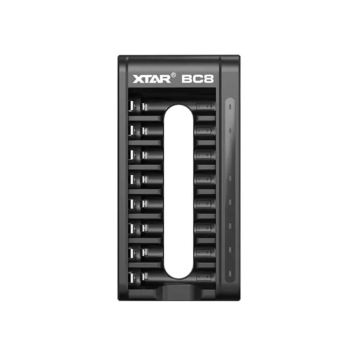 XTAR 8-voudige Universele Batterijlader met USB-C voor AA/AAA 1,5V Li-ion en 1,2V NiMH Batterijen
