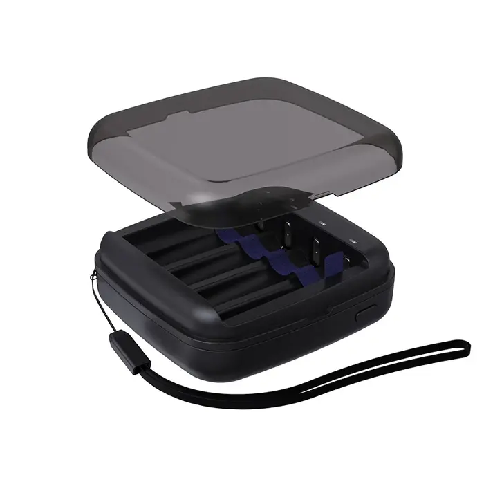 XTAR Slimme USB-C Batterijlader voor 1.5V Li-ion en 1.2V Ni-MH AA/AAA Batterijen – Inclusief Powerbankfunctie en LED Zaklamp