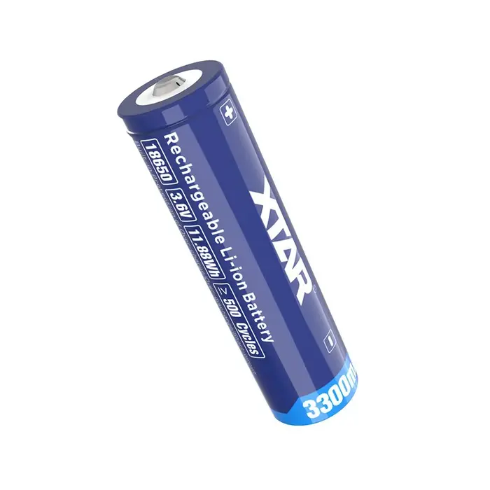 XTAR 18650 Li-ion Oplaadbare Batterij – 3,6V 3300mAh – Met Beschermingscircuit