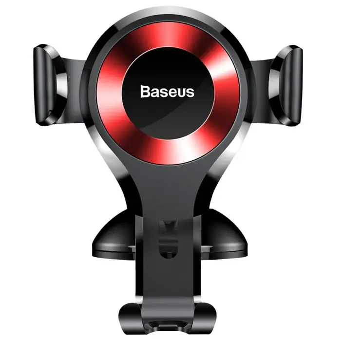 Baseus   Telefoon houder Auto - 360 Draaibaar - Met Zuignap - Zwart/Rood