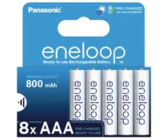 Eneloop AAA Oplaadbare Batterijen 8-Pack - 800mAh