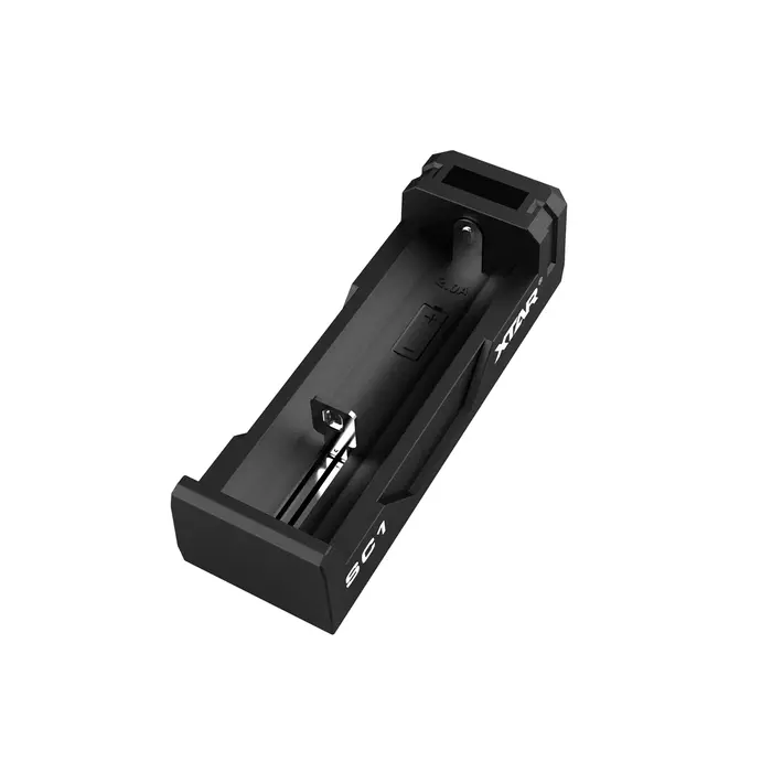 XTAR SC1 Compacte Batterijlader – Voor 1x Li-ion Accu – USB Ingang – Met LED Indicator – Zwart – Eenvoudig & Efficiënt Laden