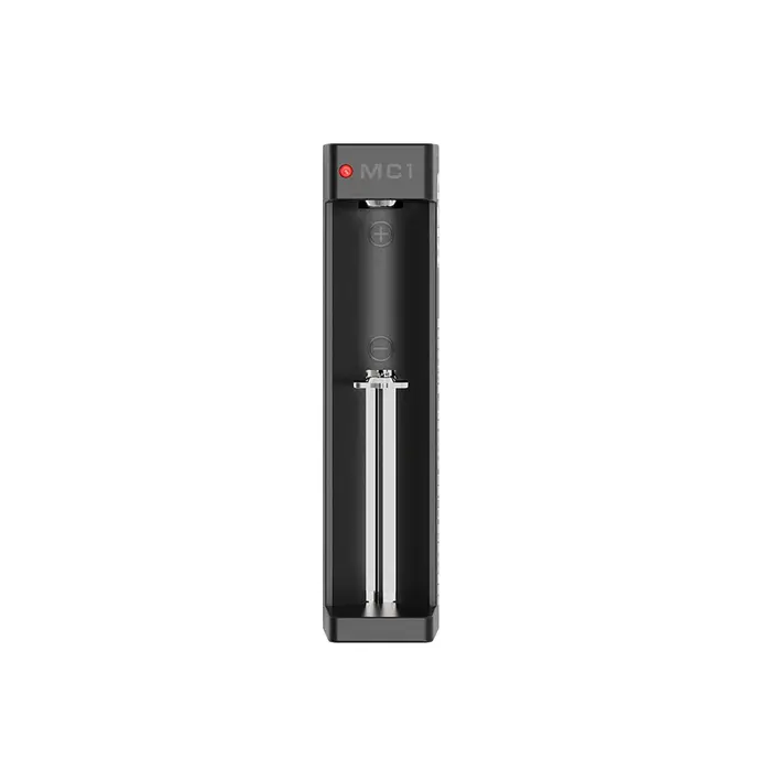 XTAR MC1 Compacte USB Batterijlader – 1-Slots – Voor 18650, 21700 en andere Li-ion Batterijen – Met LED Indicator – Zwart