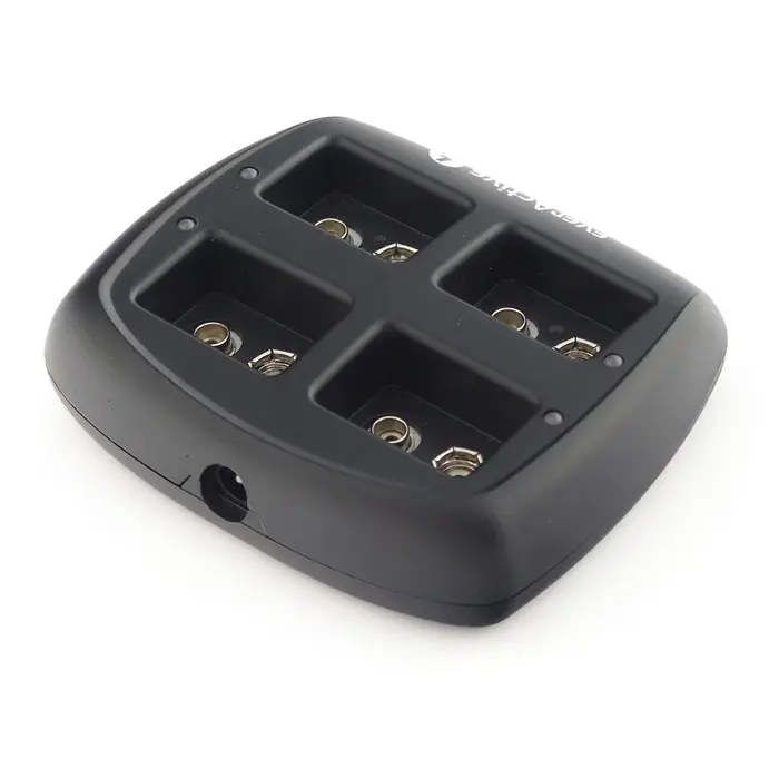 everActive EverActive NC109 Batterijlader voor 4x 9V Oplaadbare Blokbatterijen – LED Indicator – Inclusief 12V Adapter – NiMH – Slimme Lader