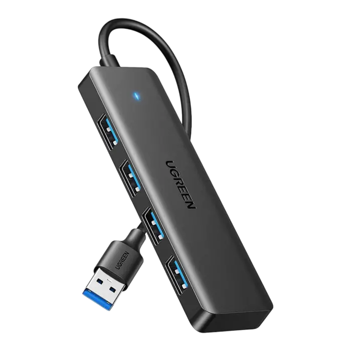 Ugreen USB 3.0 Hub met 4 Poorten – Supersnelle Dataoverdracht tot 5Gbps – 15cm Kabel – Compact Plug & Play Design