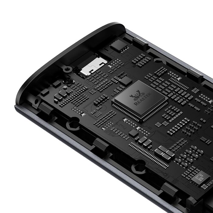 Baseus FlyJoy Series SSD Enclosure – M.2 NVMe en SATA – USB 3.2 Gen2 – 10Gbps – Aluminium – Space Grey