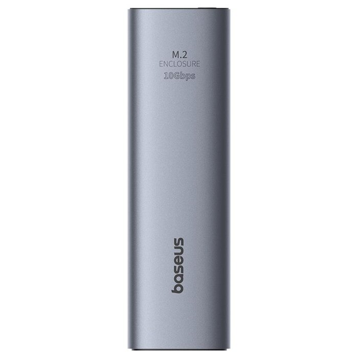 Baseus FlyJoy Series SSD Enclosure – M.2 NVMe en SATA – USB 3.2 Gen2 – 10Gbps – Aluminium – Space Grey