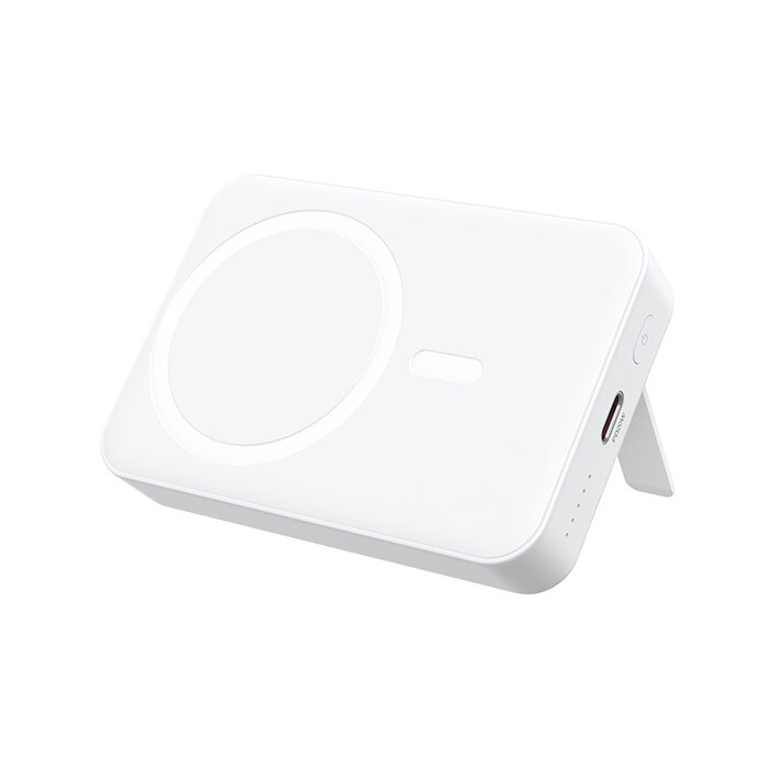 BWOO Powerbank 10000mAh – 20W PD USB-C & 15W Draadloos – Wit