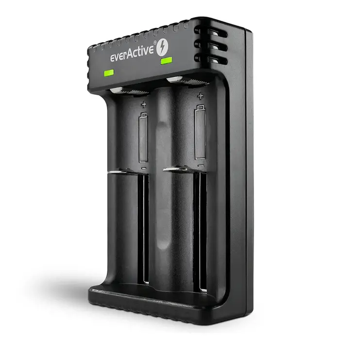 everActive USB batterijlader  dubbel slot voor Li-ion accu's