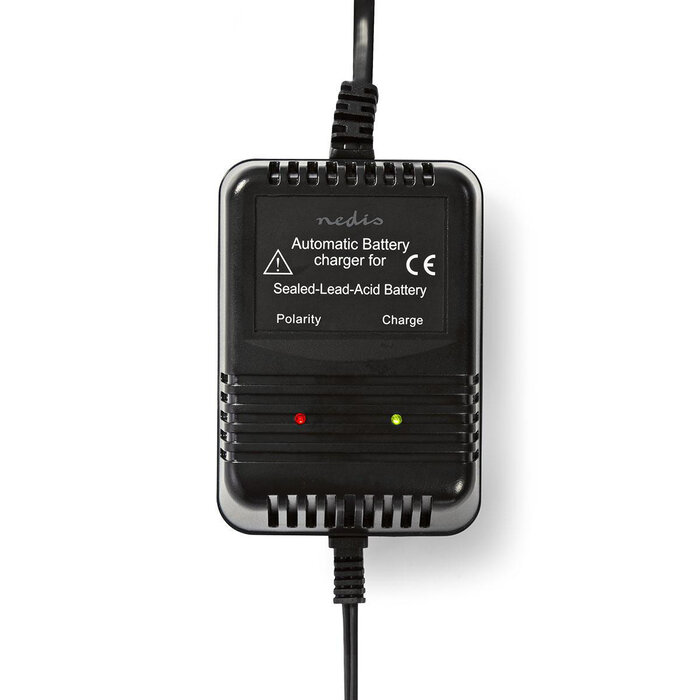 Nedis  Universele Acculader voor Loodzuuraccu's 2V/6V/12V – 0.6A, geschikt voor accu's van 2,2Ah tot 10Ah
