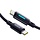 USB-C naar USB-C Kabel 100W 2 Meter – Swift & Sleek, LED-indicator, PD 3.0, QC 4.0, Gevlochten Nylon, Zwart