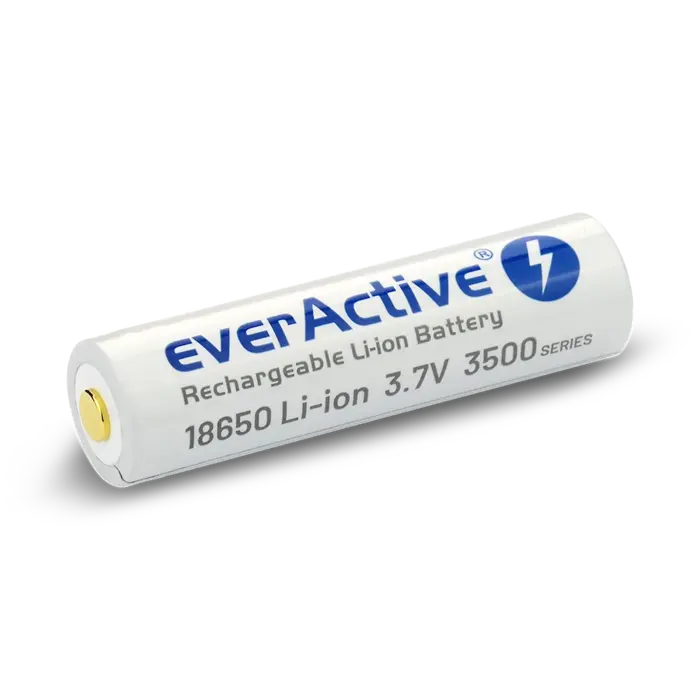everActive 18650 3.7V Li-ion 3500mAh  oplaadbaar micro USB batterij