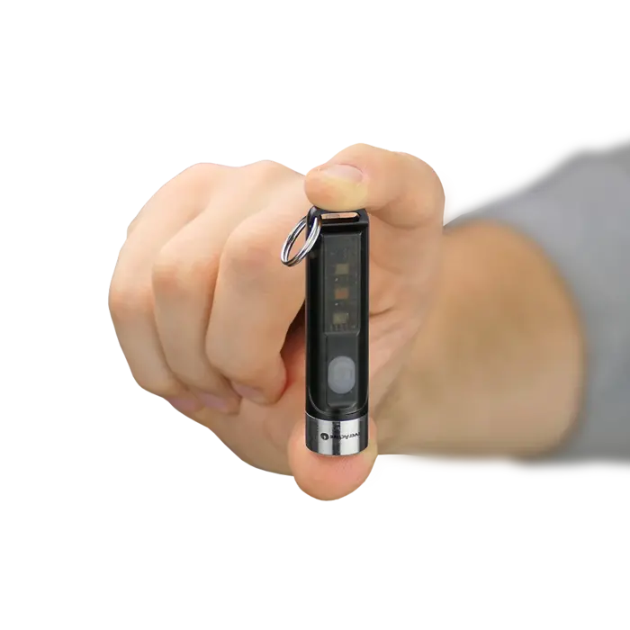 everActive Compacte FL‑35R Luxy oplaadbare LED zaklamp met sleutelhanger – 350 lumen, 9 standen, USB‑C