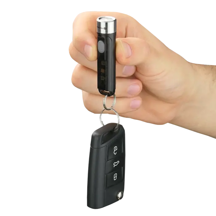 everActive Compacte FL‑35R Luxy oplaadbare LED zaklamp met sleutelhanger – 350 lumen, 9 standen, USB‑C