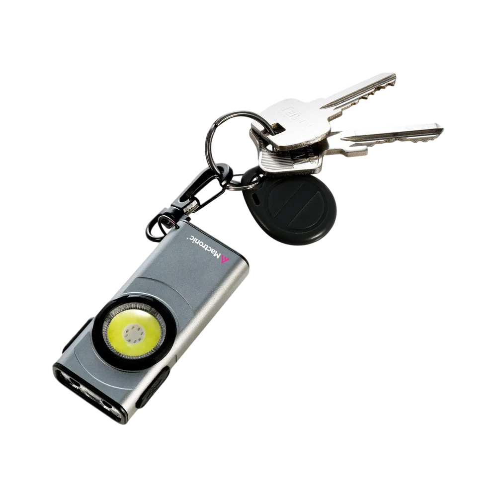 Mactronic Compacte Nano oplaadbare sleutelhangerzaklamp – 500 lumen, USB-C, magnetisch