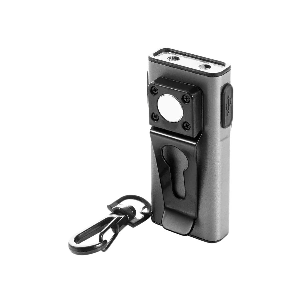 Mactronic Compacte Nano oplaadbare sleutelhangerzaklamp – 500 lumen, USB-C, magnetisch