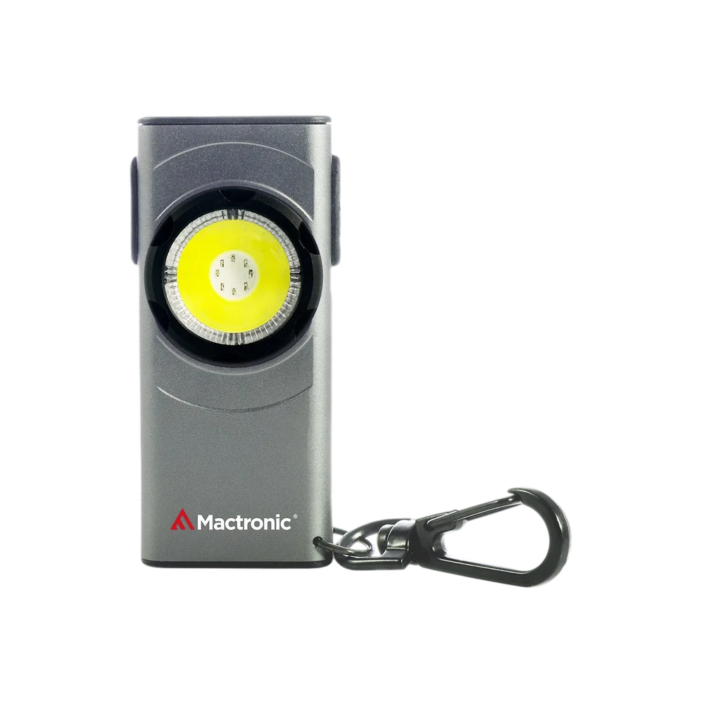 Mactronic Compacte Nano oplaadbare sleutelhangerzaklamp – 500 lumen, USB-C, magnetisch