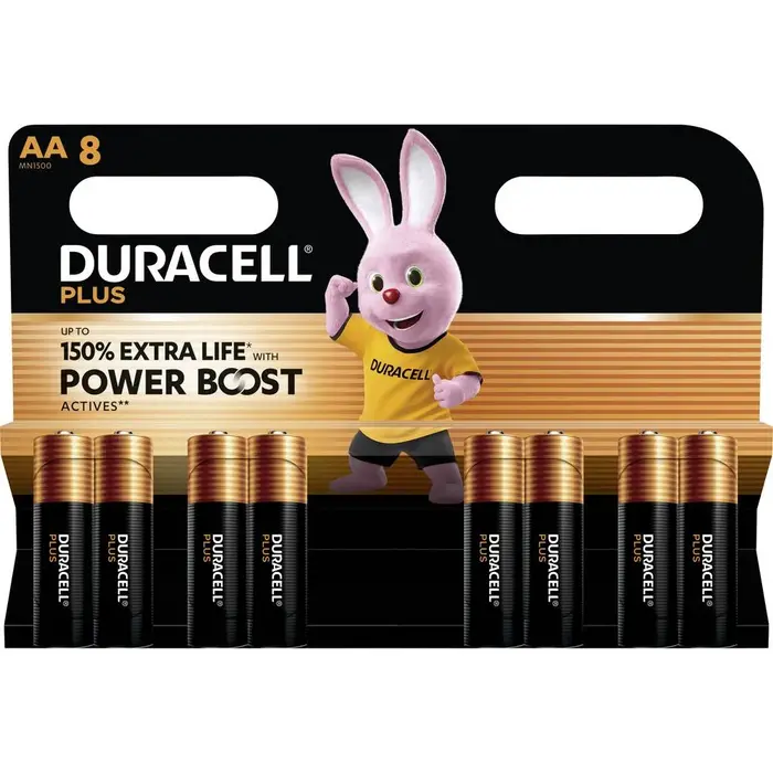 Duracell AA Penlite x 8 Plus  Power Boost 150%   Duracell