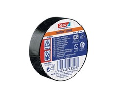Tesa PVC isolatietape Tesaflex zwart 15 mm × 10 m