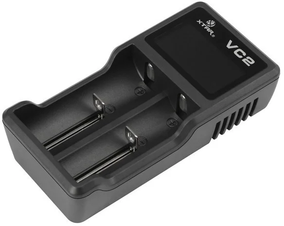 XTAR Slimme dubbele USB batterij lader voor Li-ion 18650/20700/26650 met display