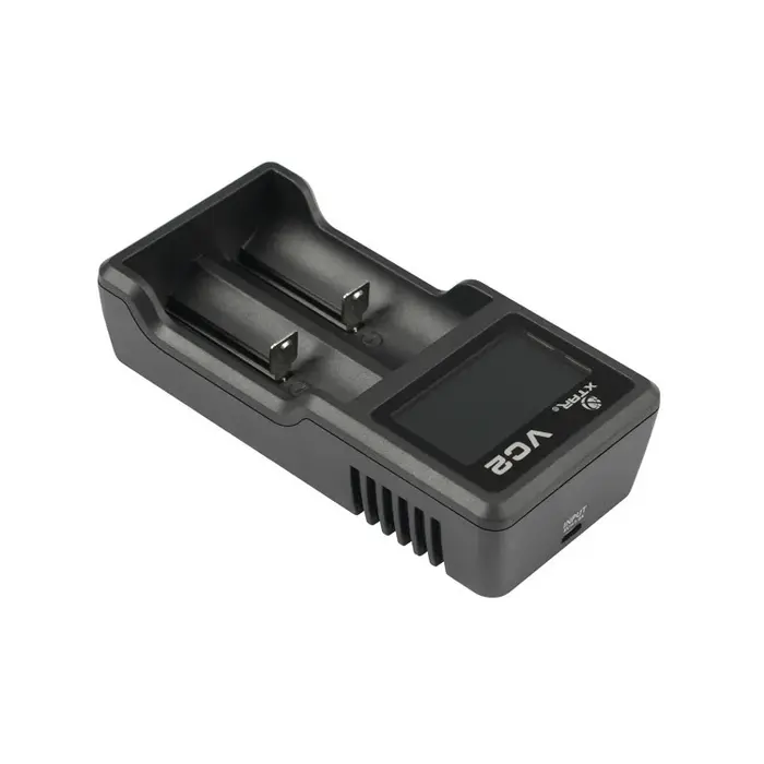 XTAR Slimme dubbele USB batterij lader voor Li-ion 18650/20700/26650 met display