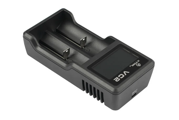 XTAR Slimme dubbele USB batterij lader voor Li-ion 18650/20700/26650 met display