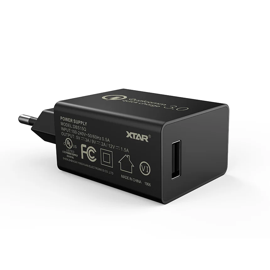 XTAR USB Snellader met  Quick Charge 3.0
