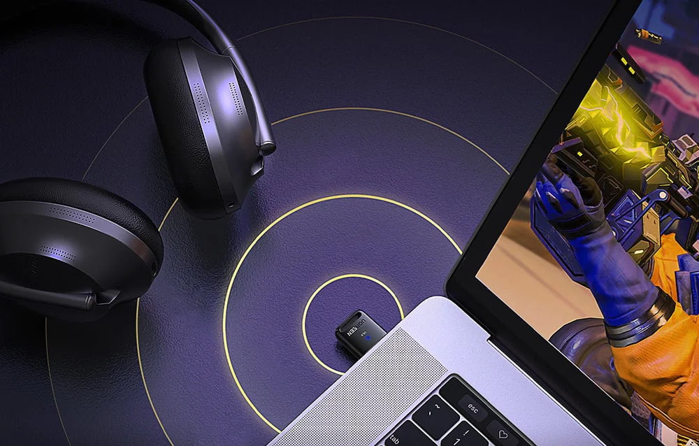 Ugreen USB Bluetooth 5.4 Adapter – Plug & Play – 20m Bereik – Zwart