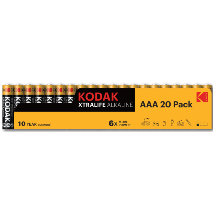 Kodak AAA mini-Penlite  XtraLife 20 stuks batterijen Kodak