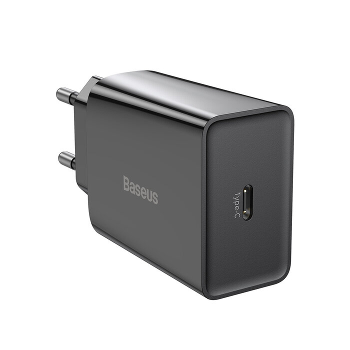 Baseus USB-C lader Speed Mini PD 20W - Zwart