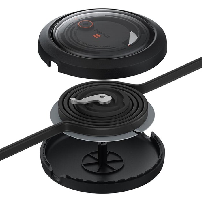 Baseus 3in1 USB-kabel - 100W USB-C, Lightning, micro-USB 110cm oprolbaar