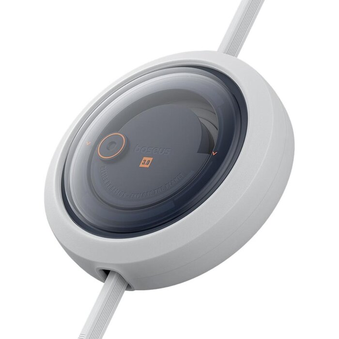 Baseus 3in1 USB-kabel 18W  USB-C, Lightning, micro-USB 110cm oprolbaar wit