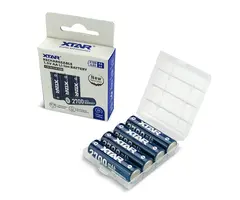 XTAR AA 1,5V Li-ion Oplaadbare Batterij – 4 Stuks – 2700mAh