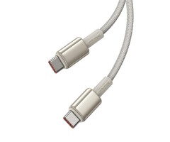 Baseus USB-C Kabel 1 meter Tungsten Gold 100W  goud