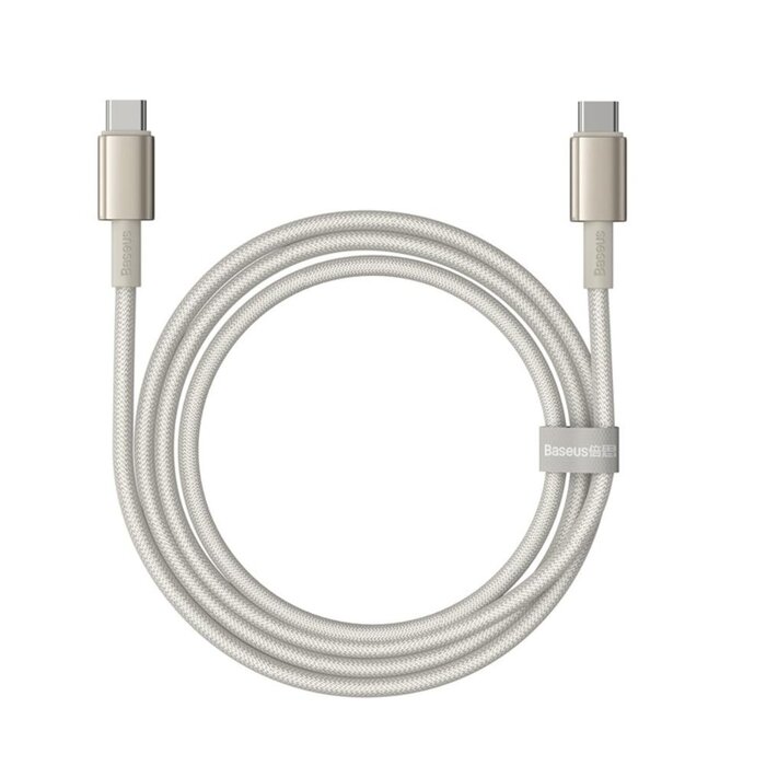 Baseus USB-C Kabel 1 meter Tungsten Gold 100W  goud