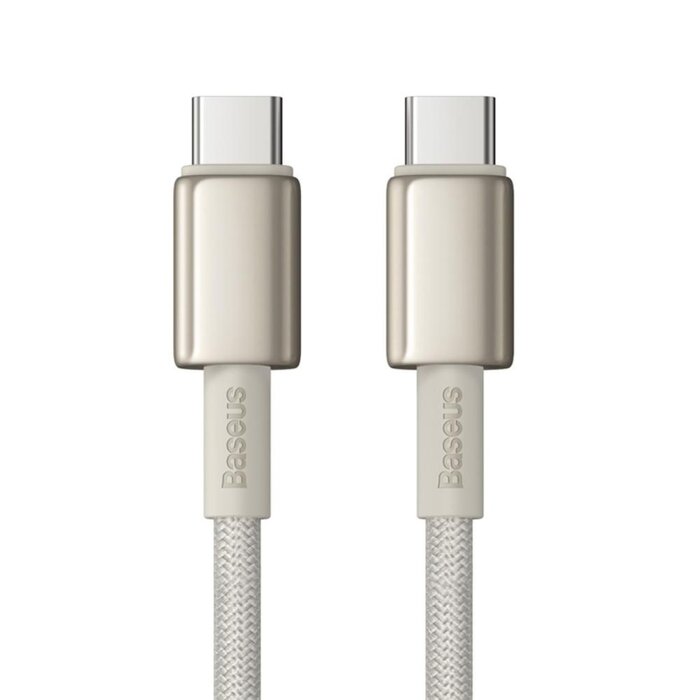 Baseus USB-C Kabel 1 meter Tungsten Gold 100W  goud