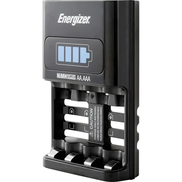 Energizer 1 uur Snellader voor AA en AAA NiMH‑batterijen (Inclusief 4x AA 2300 mAh)