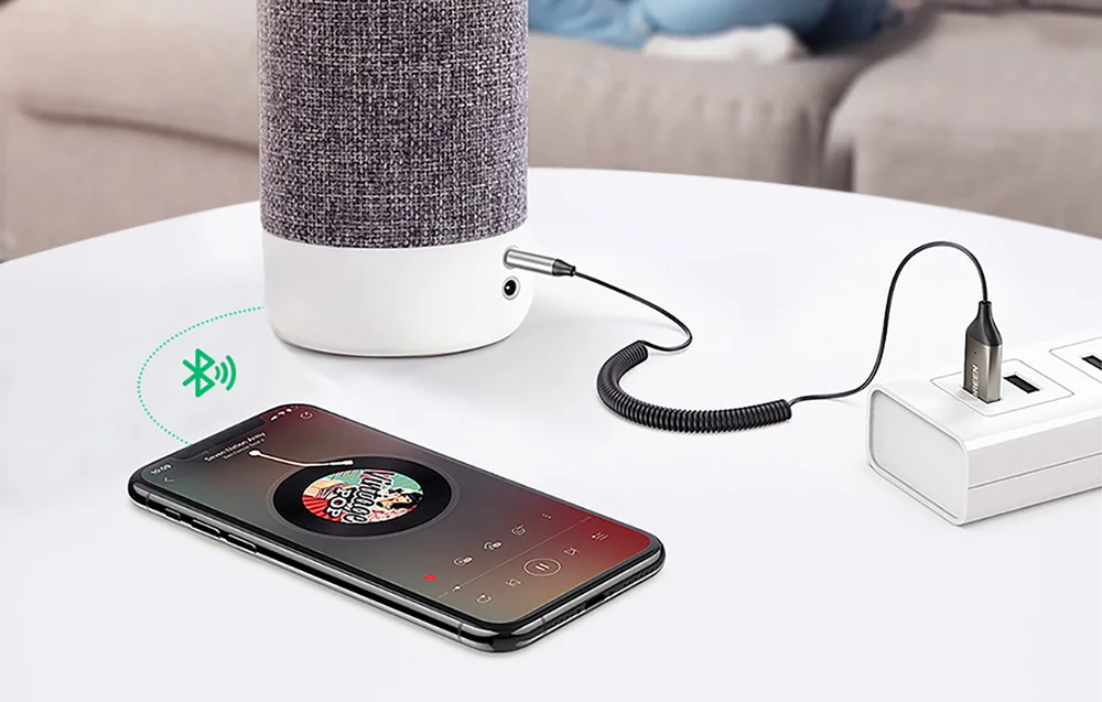 Ugreen Bluetooth 5.0 USB‑en‑AUX audio‑ontvanger – draadloze streaming adapter