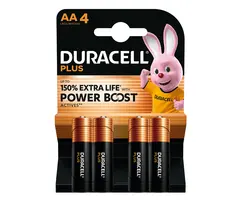 Duracell AA Penlite batterijen 150 % Plus Power Boost 4 stuks