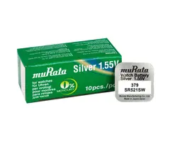 Murata 379 Horlogebatterij SR521SW 10x