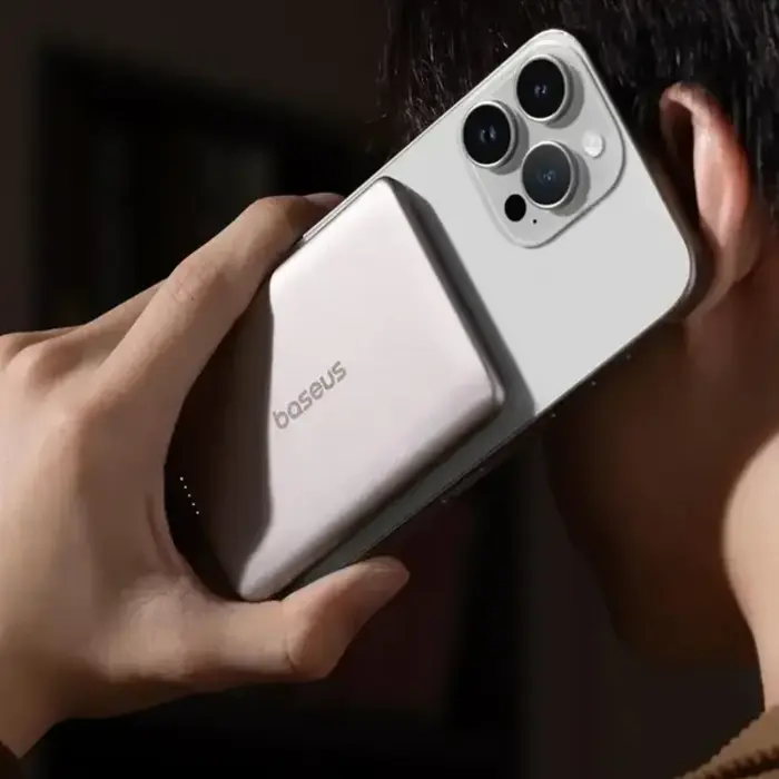 Baseus PicoGo AM41 Magnetische Qi Powerbank - 10.000mAh - 27W Snelladen - Ultra Dun - MagSafe Compatibel