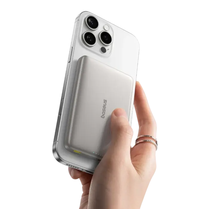 Baseus PicoGo AM41 Magnetische Qi Powerbank - 10.000mAh - 27W Snelladen - Ultra Dun - MagSafe Compatibel