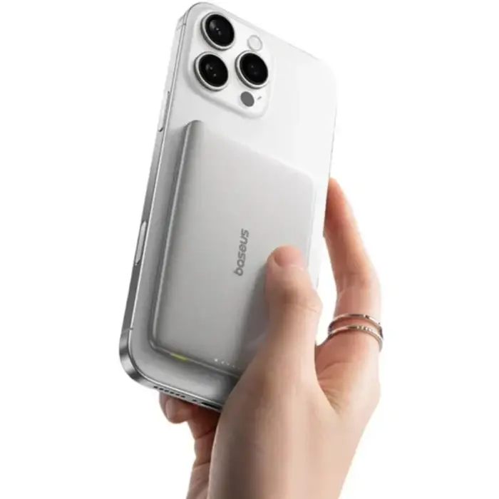 Baseus PicoGo AM41 Magnetische Qi Powerbank - 5.000mAh - 20W Snelladen - Ultra Dun - MagSafe Compatibel