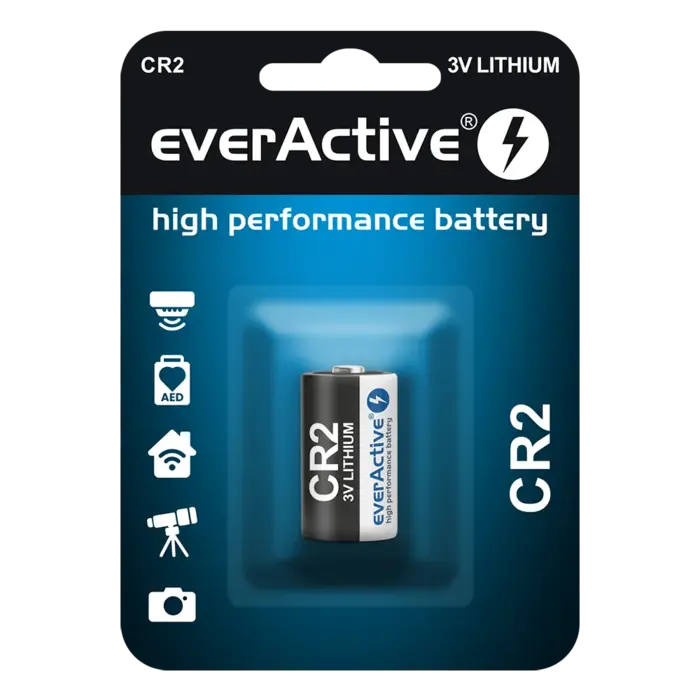 EverActive Lithium Photo CR2 Batterij 3V - Hoge Capaciteit 800mAh - 1 Stuk Blister