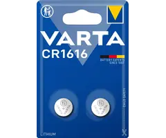 Varta CR1616 Lithium Knoopcel 3V - Blister 2 Stuks