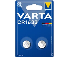Varta CR1632 Lithium Knoopcel 3V - Blister 2 Stuks