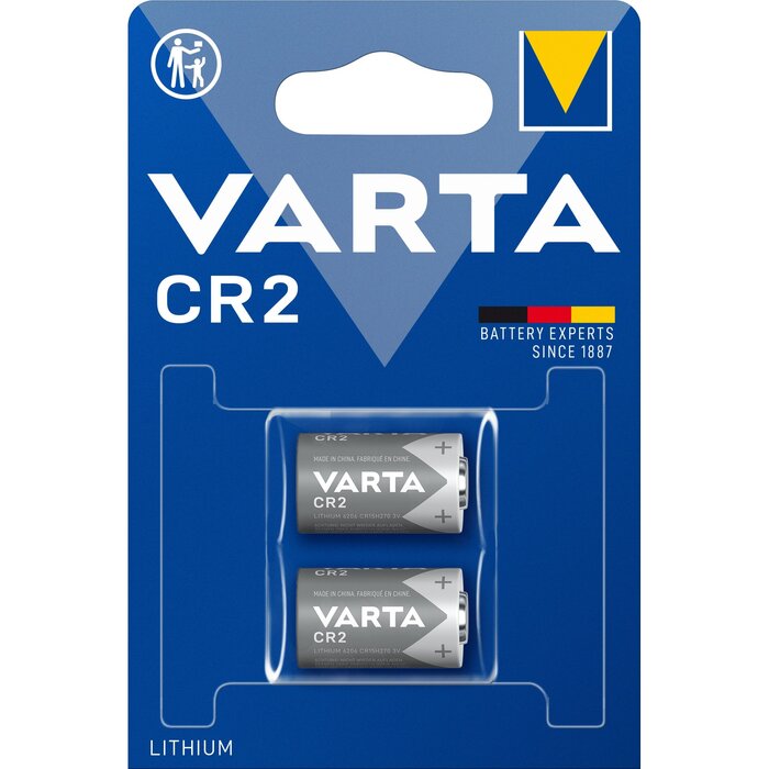 Varta CR2 Professional Lithium Fotobatterij 3V - Blister 2 Stuks